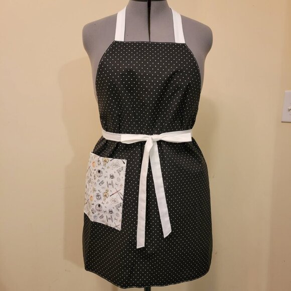 NWT Handmade Reversible Apron - Star Wars and polka dots - One Size - OOAK - Picture 3 of 4